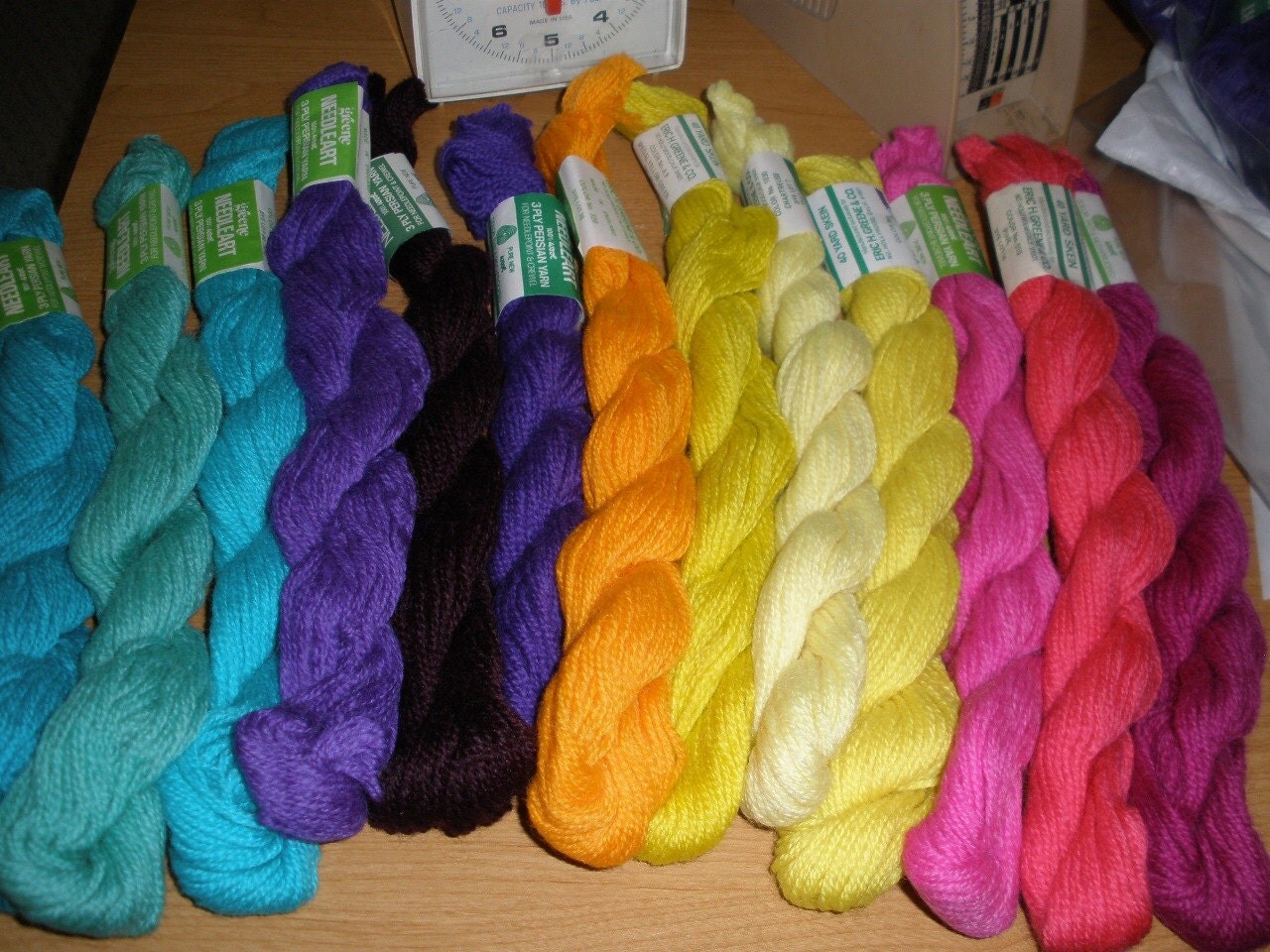 13 colors 3Ply triple strand Persian Wool Needlepoint Tapestry