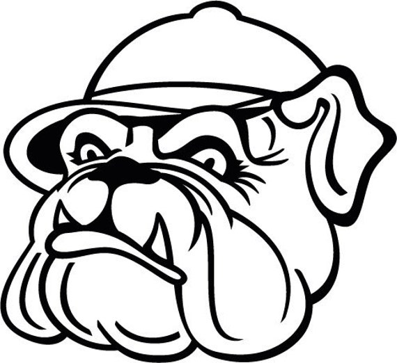 Bulldog 02 Custom Vinyl Sticker Decal Car by CustomStickerDecals