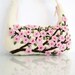 Felted Cherry Blossom Shoulder Bag in Ivory White