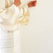 Peshtemal Kimono Robe Cotton Wearable Turkish Bath Towel Obi Belt Cream Ivory Pastel Pale Zen Minimalist Elegant Chic