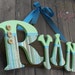 CUSTOM 4 Letter Name Plaque-MADE to your ORDER