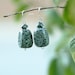 Snowflake Obsidian Stone Dangle Earrings