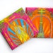 Neon coasters Paris and New York set of 2, FREE SHIPPING