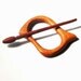 Mahogany Shawl Pin