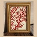 SEA ZEN - Framed Red Coral Acrylic Painting
