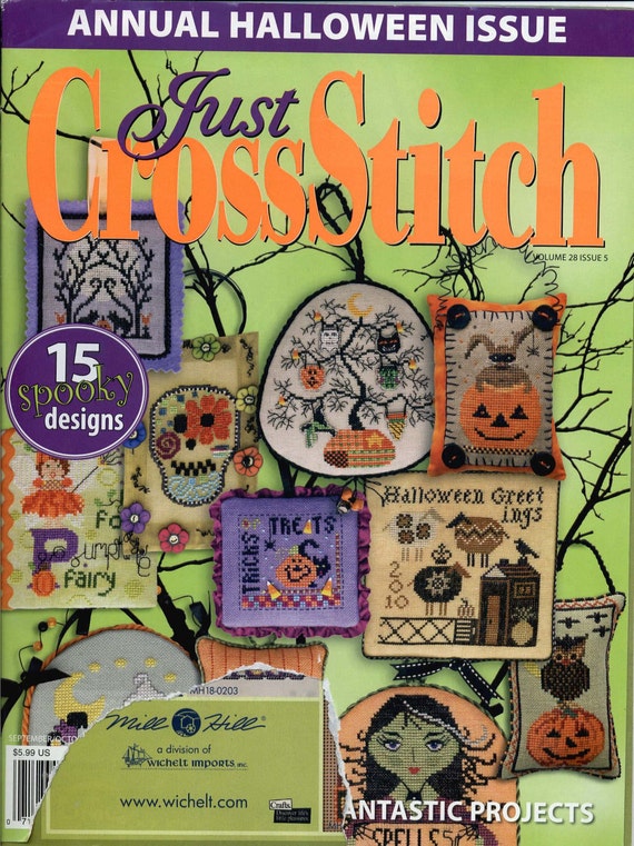 Just Cross Stitch Magazine Annual Halloween Issue