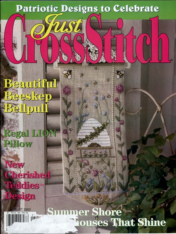 Just Cross Stitch Magazine August 2003 Issue