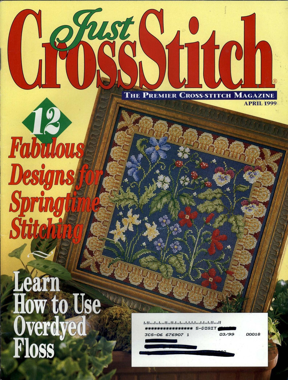 Just Cross Stitch Magazine April 1999 Issue