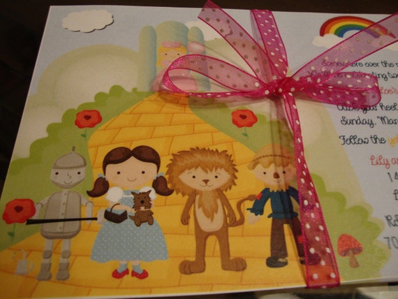 Custom Wizard of Oz Birthday Invitation Il_570xn