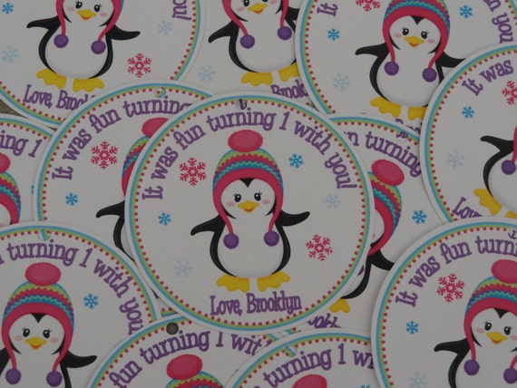 Pretty Penguin Favor/Gift Tags for Girls Il_570xn