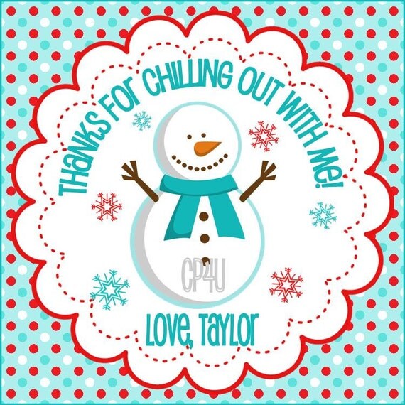 Snowman Winter ONEderland Favor Tags for Boys and Girls Il_570xn