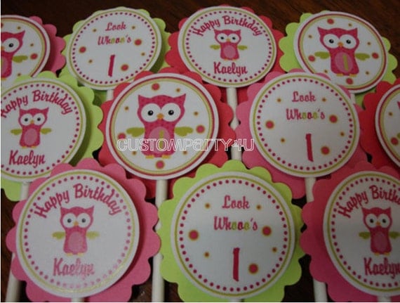 Adorable Owl Cupcake Toppers Il_570xn