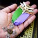 Steampunk Ribbon Medal (M41) - Aviator Design - Working LARGE Propeller - Brass Gears and Wings - Swarovski Crystal