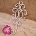 Scroll Wall Hook- Distressed White -Light Weight Metal- Cottage Shabby Decor - Key Holder -Under 10 dollars