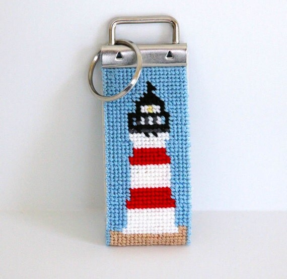 Needlepoint Kit Lighthouse Key Fob
