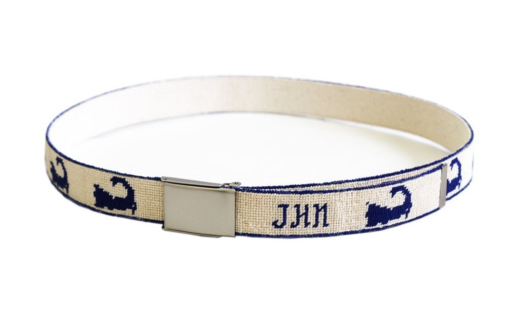 Needlepoint Belt Kit Cape Cod Vineyard Nantucket
