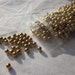 Gold Colored 3mm Round Beads 500 Pieces