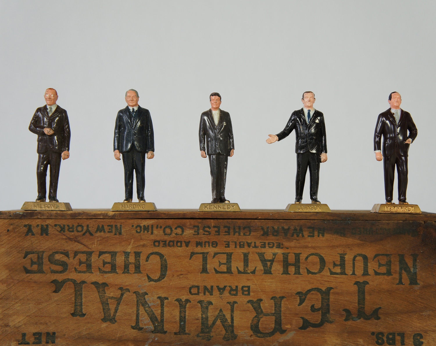 Vintage 1960's Marx Toys President Figurines Set of 5