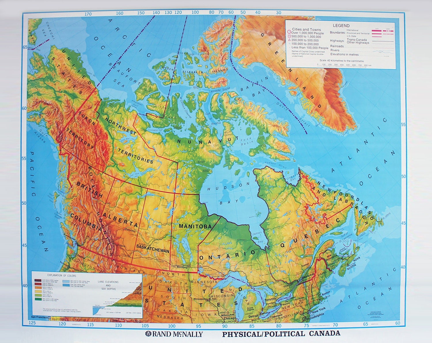 elgritosagrado11: 25 Elegant Canada Political And Physical Map