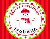 Printable Snowgirl Christmas Treat Tags Gift Tags or Cupcake Toppers Il_170x135