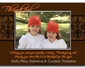 Thanksgiving Photo Card - Autumn Damask Printable Il_170x135