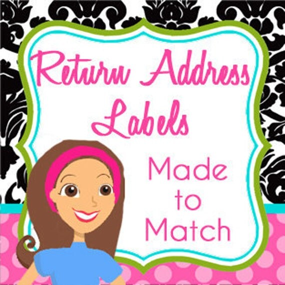 Made to Match Return Address Labels Printable by That Party Chick Il_570xn