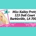 Barbie Girl Return Address Labels Printable
