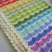 the rainbow ajour ripple baby blanket / afghan