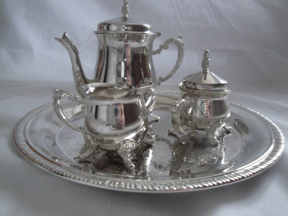 godinger silver art co miniature tea set
