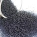1mm micro marbles black translucent microbead half ounce / 14 grams glass miniature Supplies