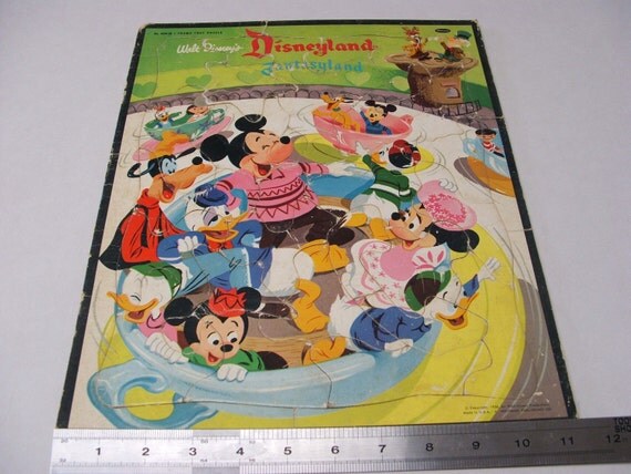 1956 Walt Disney Productions Disneyland Fantasyland Puzzle by