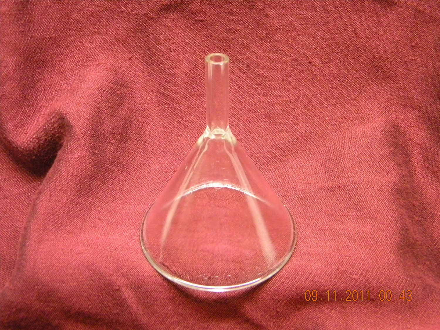 Vintage Pyrex Glass Funnel Made in USA