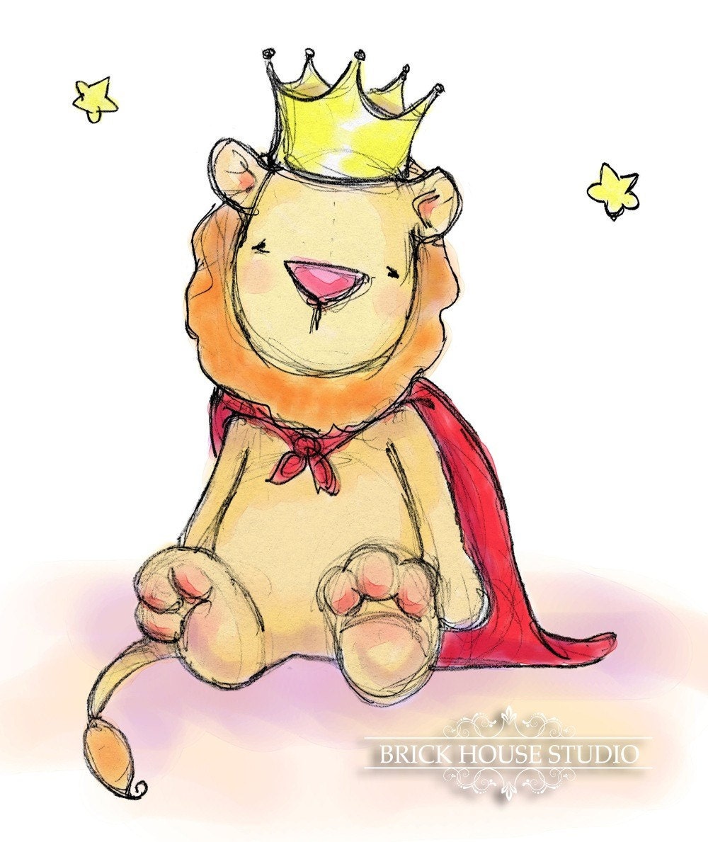 Nursery Wall Art Lion King 8x10 Print