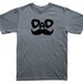 New Dad Mustache birthday T-Shirt mens grey color short sleeve men's shirt
