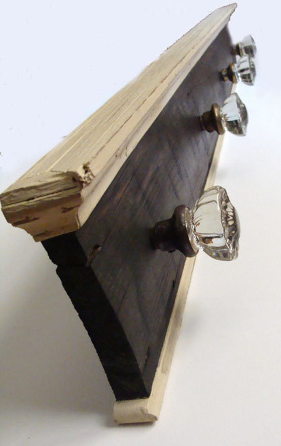 Antique Glass Door Knob Coat Rack on Reclaimed by RustyTinRoof