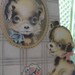 Vintage Puppy greeting card from a scrap book