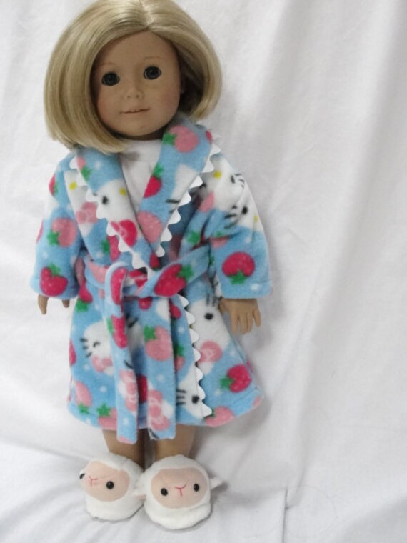 American Girl Doll Bathrobe in Hello Kitty Print