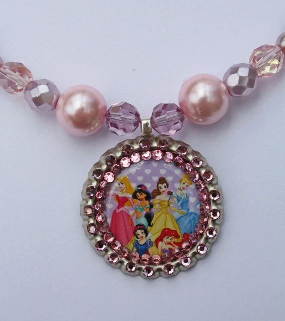Items similar to Disney Princess Necklace on Etsy