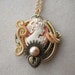 Steampunk Necklace with Victorian Cameo