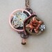 Victorian Steampunk necklace "Mechanical Rose"