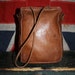 RESERVED for Sintin - LEATHER Bag - Brown Cognac - Purse Handbag - Long Straps - 1960s - VINTAGE