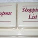 50s Shopping, Coupon Wall Holder, room for pen, No more losing coupons, SALE