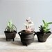 Set of Three Mini Cast Iron Pots