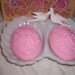 avon lovebirds soap dish with 2 fragranced soaps never used