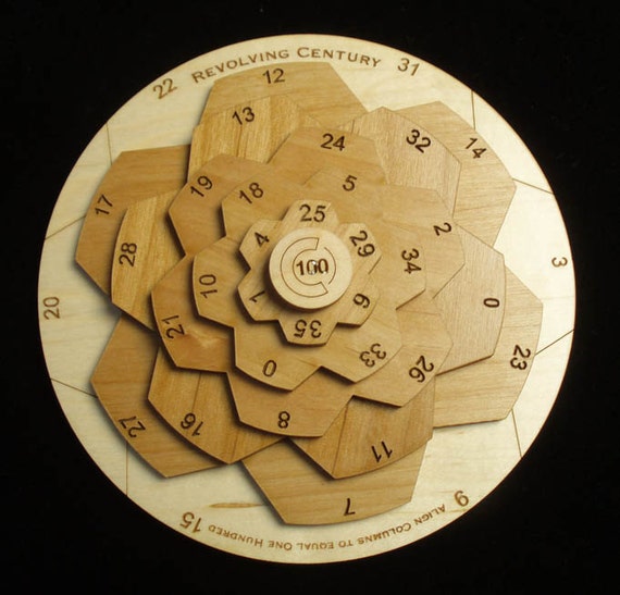 Revolving Century II wooden math brain teaser puzzle