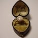 RESERVED For Claire. Installment 2 of 4. Georgian Victorian Edwardian Baroque Blister Pearl 14K 14 Carat Gold Ring with Leather Box Case
