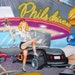 Phils Diner Fabric / 1 1/2 Yards / 1950s Drive In / Pin Up Girls
