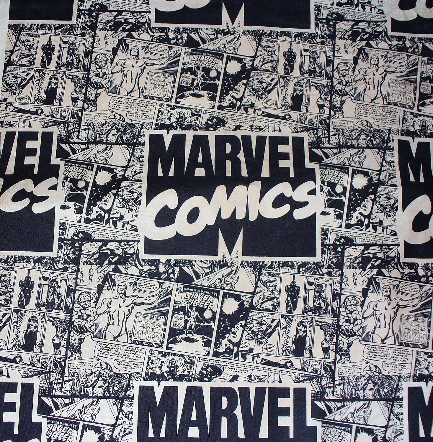 Marvel Superheroes Comics Fabric/ Neutrals / by trinketsintheattic