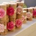 Wedding Place Card Holders in Peony Pink - Vineyard Collection, Set of 10, Repurposed Wine Corks, Reception or Bridal Shower