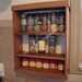White oak spice rack